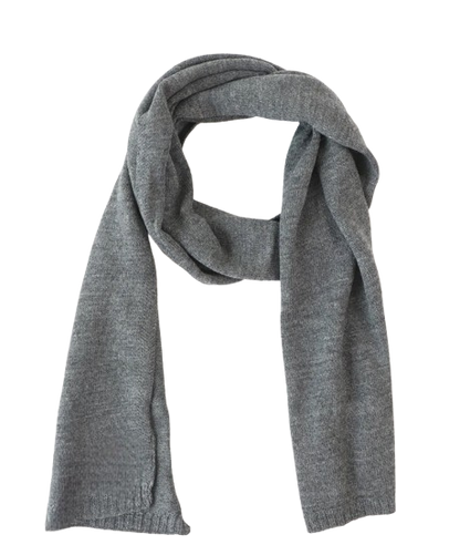 Pure Merino Wool Scarf (Charcoal Grey)