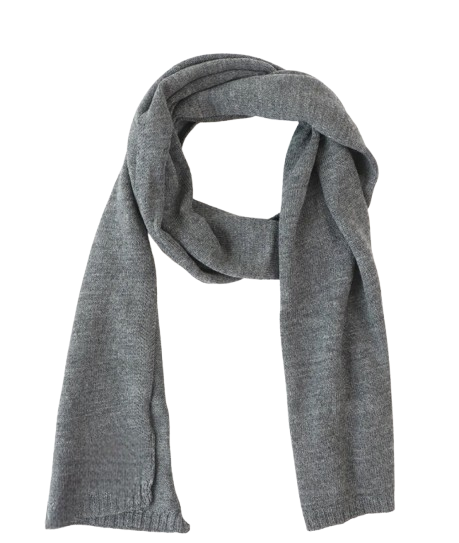 Pure Merino Wool Scarf (Charcoal Grey)