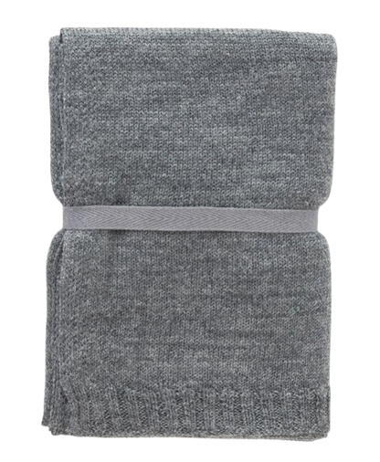 Pure Merino Wool Scarf (Charcoal Grey)